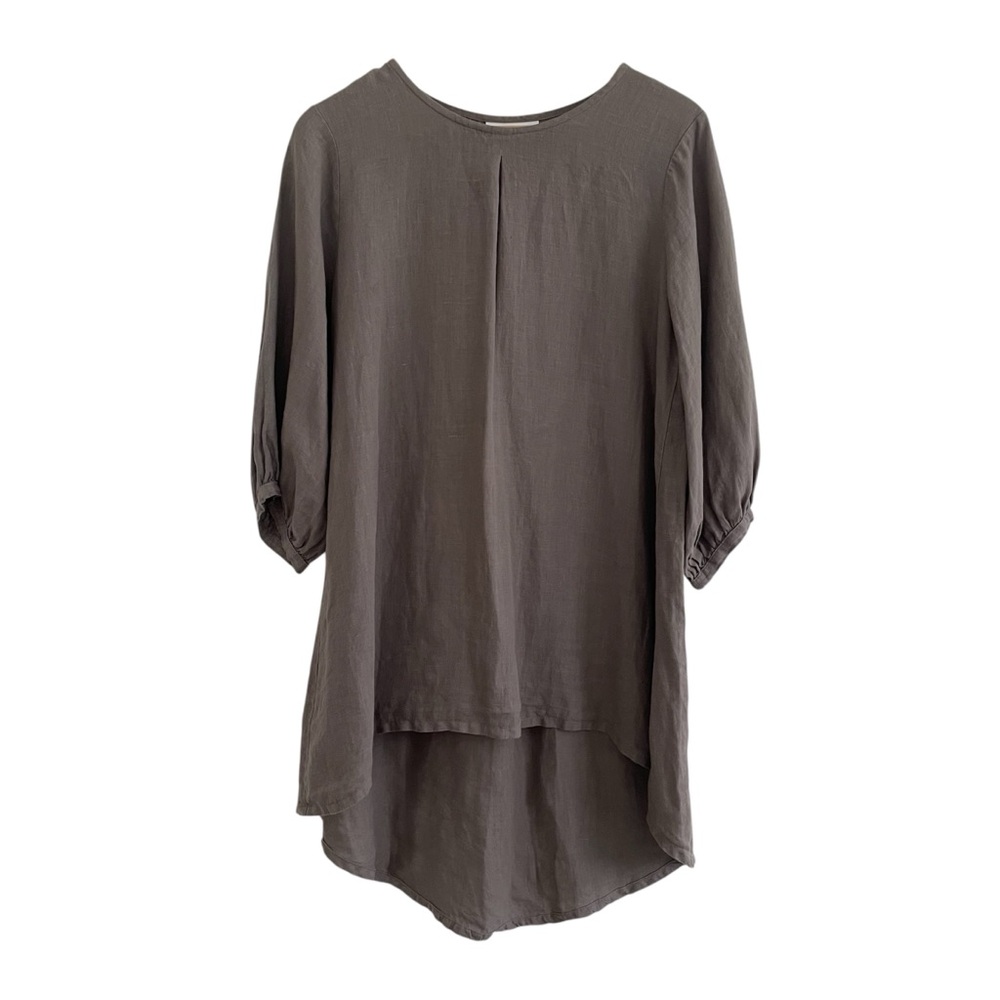 Bryn Walker Linen Tunic Top Dress Size XS Oversized Lagenlook